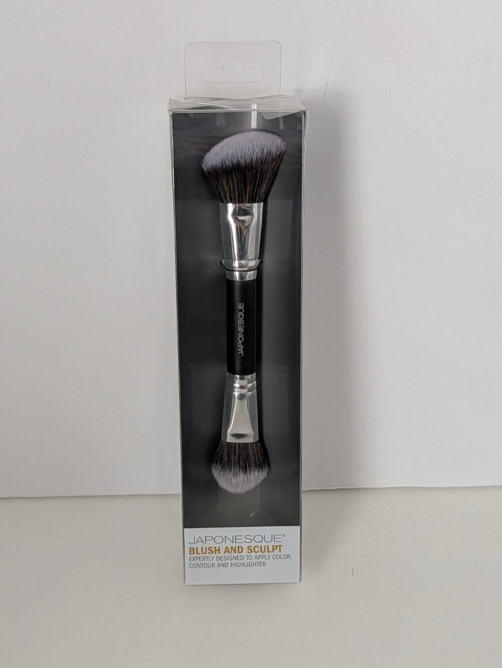 Japonesque Blush and Sculpt Makeup Brush Dual End Contour Highlight New